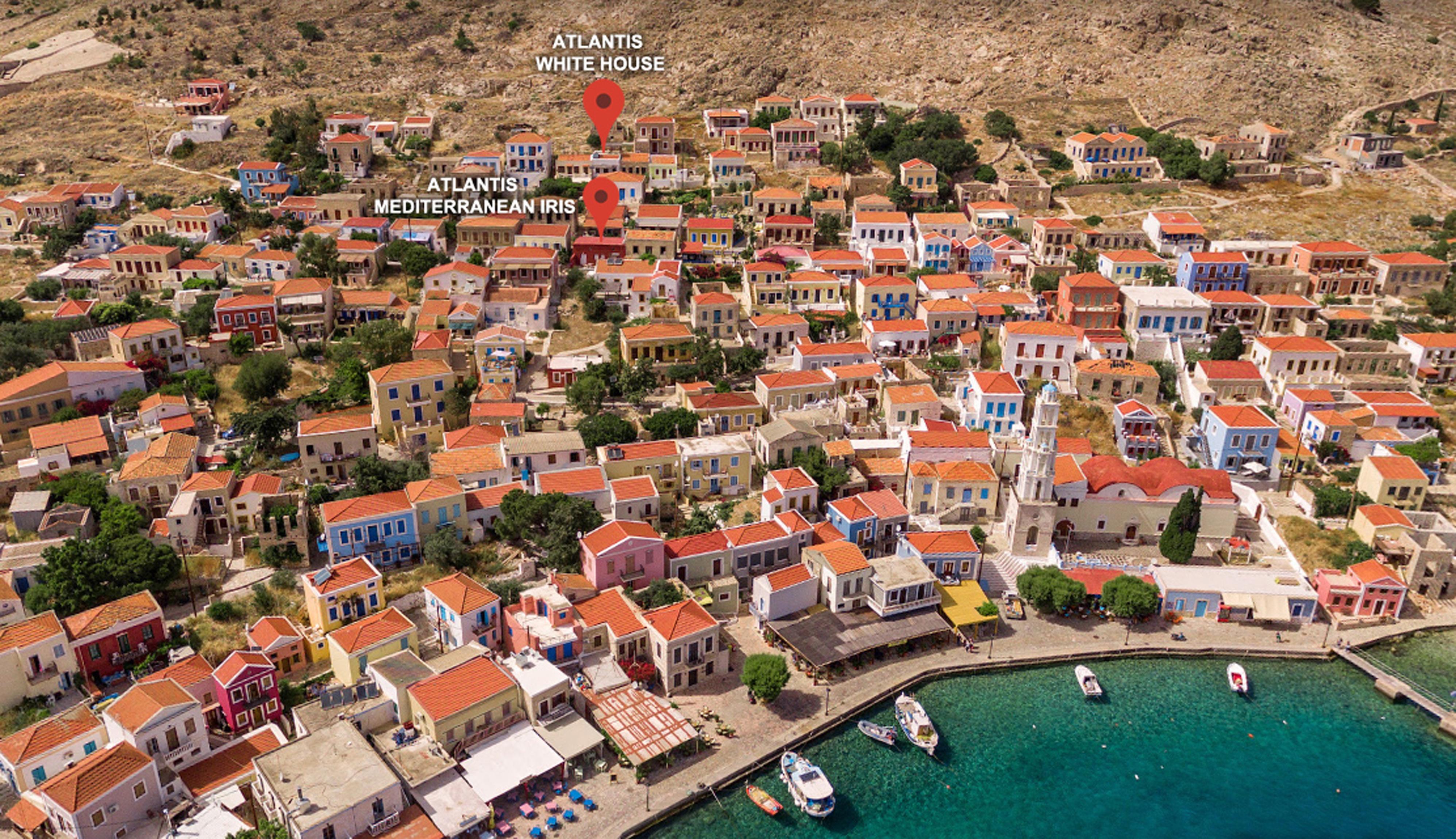 Atlantis Houses Chalki Town Esterno foto